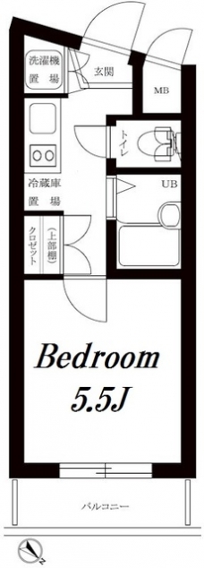 ルーブル中目黒の間取り図