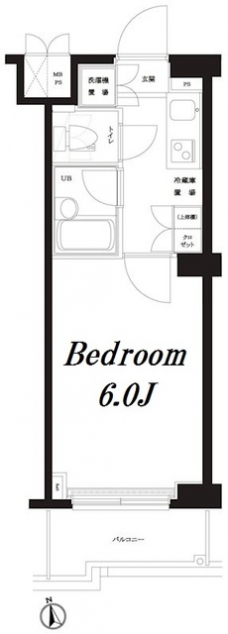 ルーブル神楽坂弐番館の間取り図