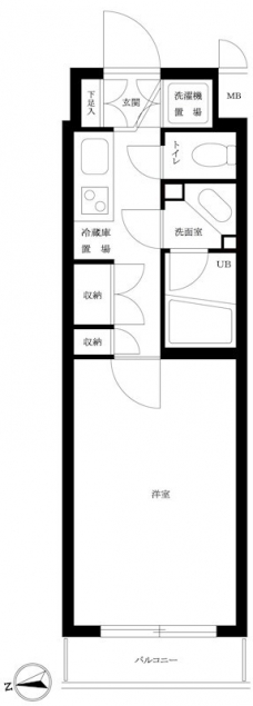 ルーブル都立家政の間取り図