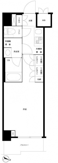 ルーブル方南町弐番館の間取り図