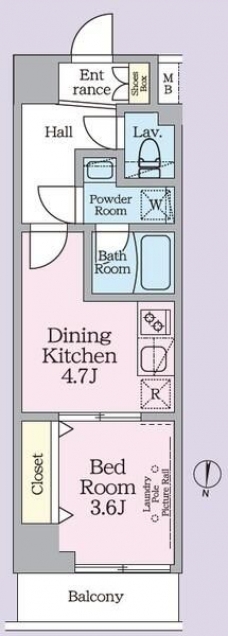 ＡＲＫＭＡＲＫ池袋本町の間取り図