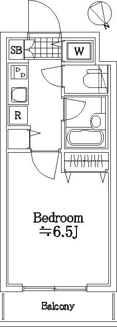パレステュディオ新宿御苑前の間取り図