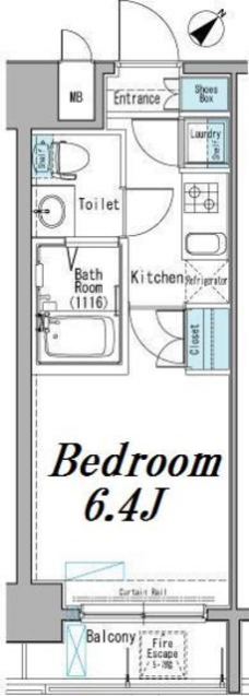 アクサス巣鴨Sta.の間取り図