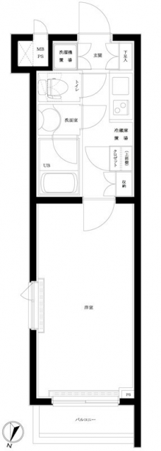 ルーブル祐天寺の間取り図