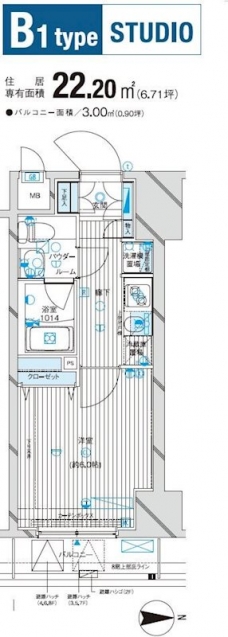 メインステージ西蒲田の間取り図