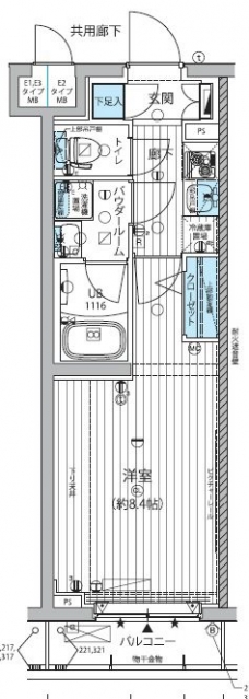 メインステージ板橋蓮根IIの間取り図