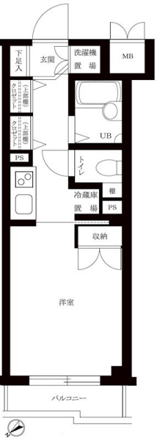 ルーブル上池台壱番館の間取り図