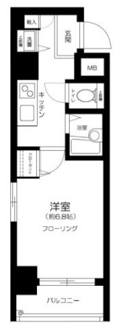ガーラ市ヶ谷銀杏坂の間取り図
