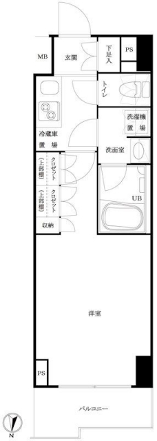 ルーブル池袋弐番館の間取り図