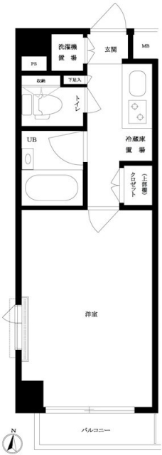 ルーブル豊島千川の間取り図