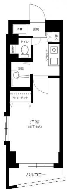 シンシア新宿落合の間取り図