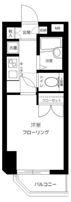 メインステージ飯田橋の間取り図
