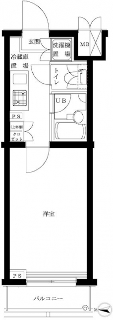ルーブル早稲田六番館の間取り図