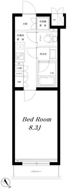 ルーブル駒沢大学参番館の間取り図