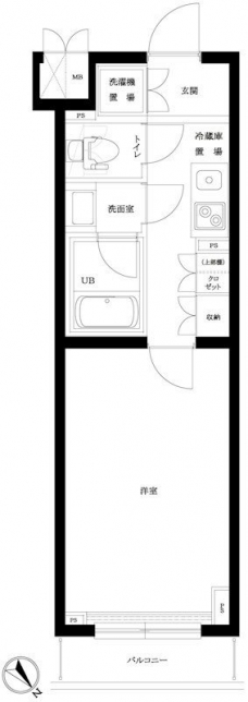 ルーブル駒沢大学参番館の間取り図