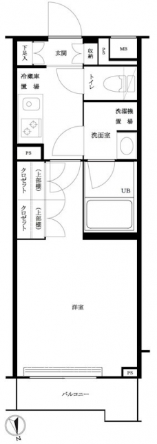 ルーブル大森西の間取り図
