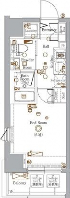 グラントゥルース大森ライズの間取り図