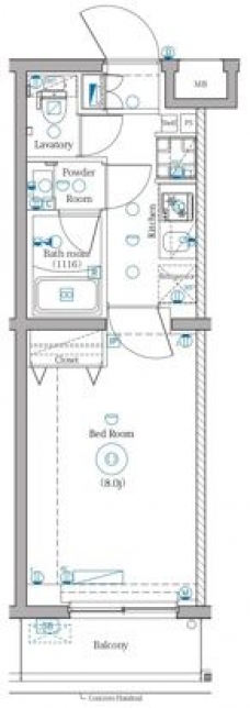 DIPS明大前の間取り図