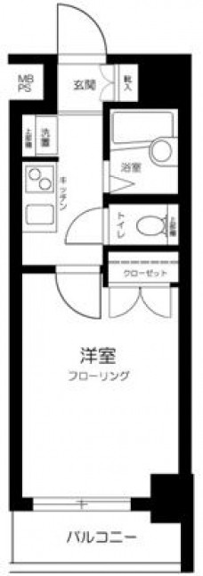 スカイコート笹塚駅前の間取り図