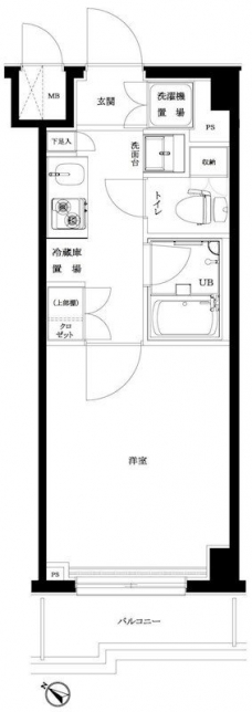 ルーブル旗の台弐番館の間取り図