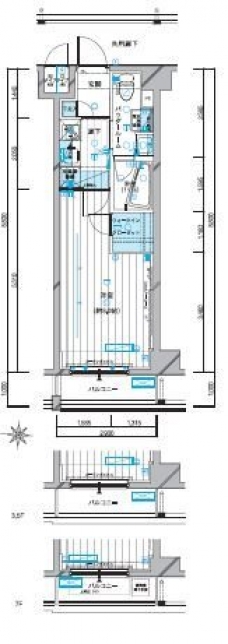 メインステージ錦糸町VIエグザの間取り図