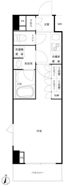 ルーブル池袋弐番館の間取り図