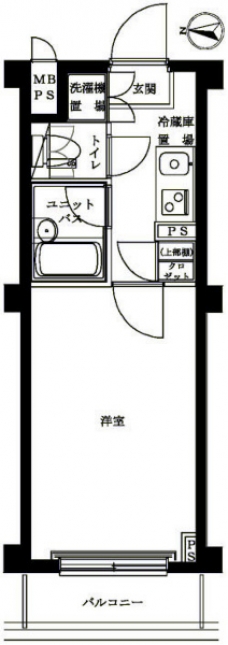ルーブル神楽坂弐番館の間取り図