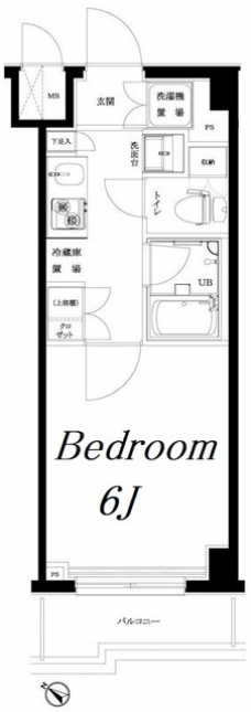 ルーブル旗の台弐番館の間取り図