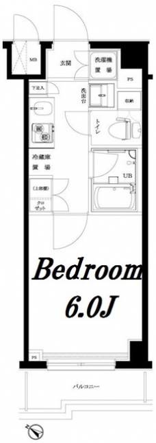 ルーブル旗の台弐番館の間取り図