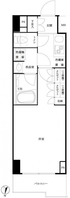 ルーブル池袋弐番館の間取り図