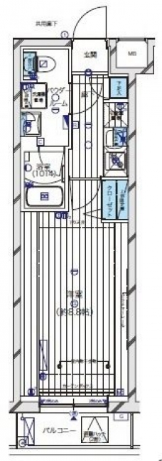 メインステージ新宿中井の間取り図