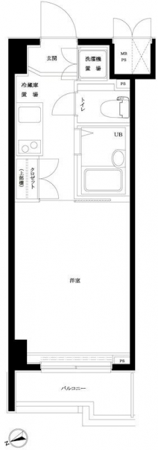 ルーブル早稲田の間取り図
