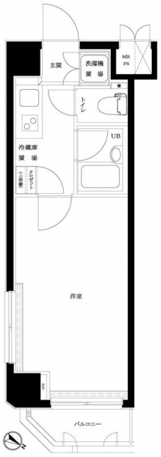 ルーブル学芸大学六番館の間取り図