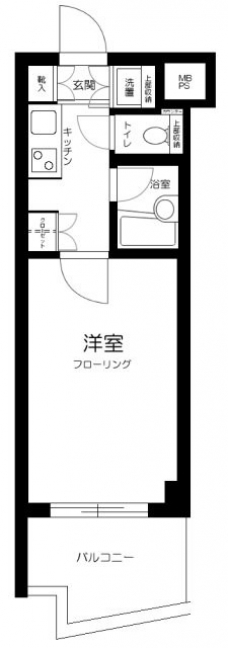 ルーブル新宿西落合伍番館の間取り図