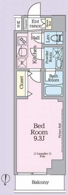 ＡＲＫＭＡＲＫ池袋本町の間取り図