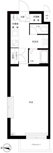 ルーブル芦花公園の間取り図