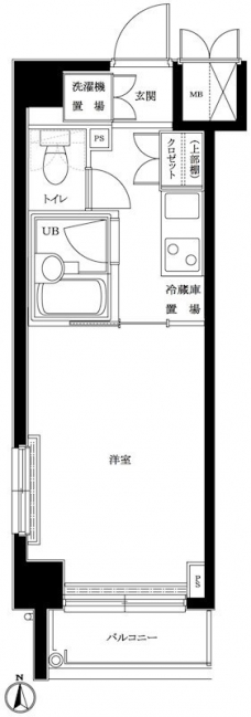 ルーブル上高井戸の間取り図