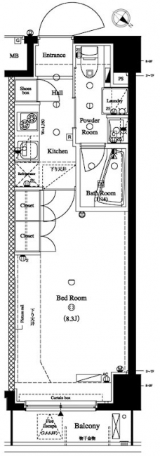 アクサス墨田アジールコートの間取り図