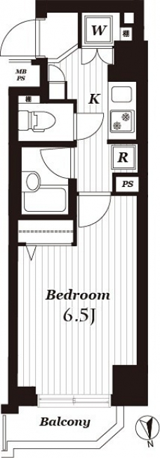 メインステージ浜松町の間取り図