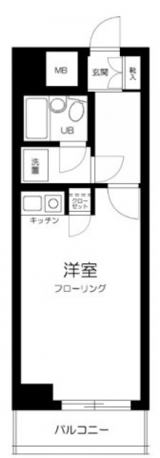 マートルコート中目黒第2の間取り図