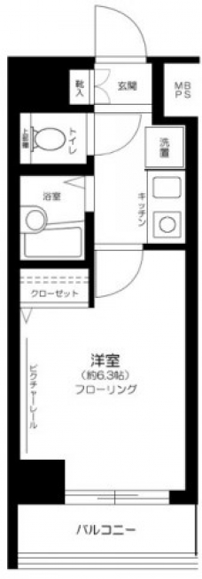 菱和パレス明大前壱番館の間取り図