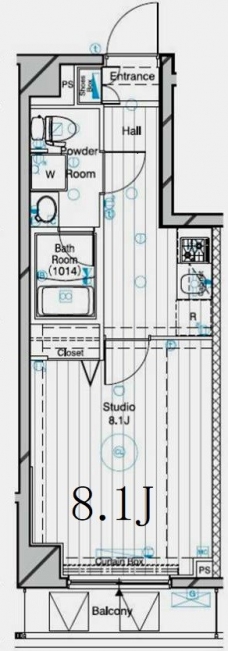 メインステージ二子多摩川の間取り図