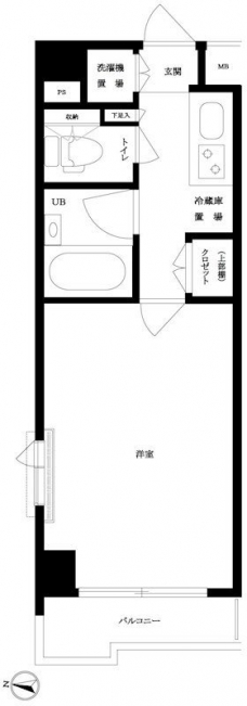 ルーブル豊島千川の間取り図