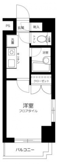 スカイコート世田谷用賀第３の間取り図