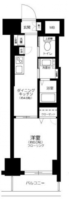 エステムプラザ芝公園の間取り図
