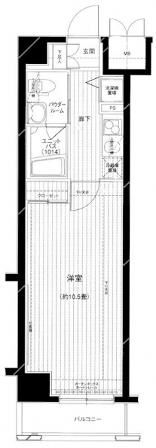 メインステージ大山の間取り図