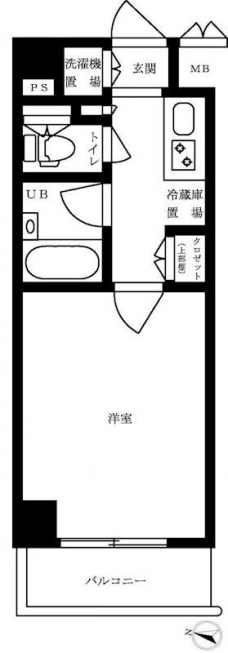 ルーブル豊島千川の間取り図