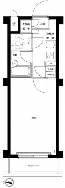 ルーブル神楽坂弐番館の間取り図