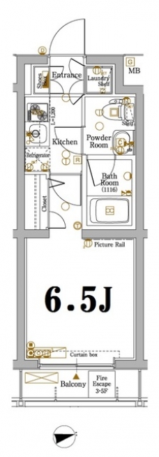 アクサス桜台エクスクルーシブの間取り図