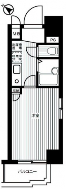 ルーブル西五反田の間取り図